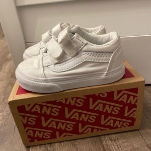 Old Skool infant/toddler Vans white